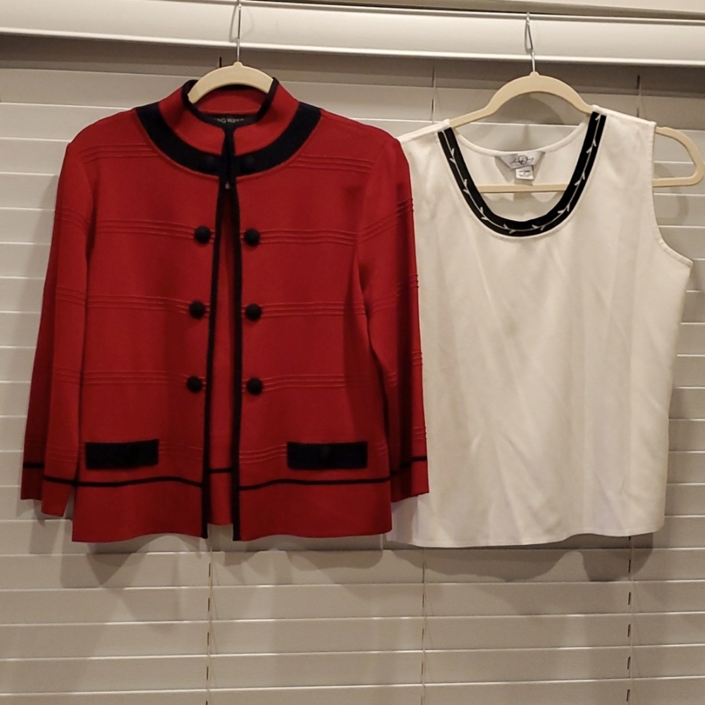 Ming Wang jacket size M and top M